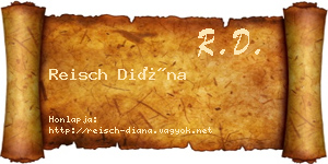 Reisch Diána névjegykártya